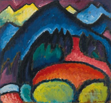 Alexey Petrovich Bogolyubov Painting - Montañas Oberstdorf 1912 Alexej von Jawlensky